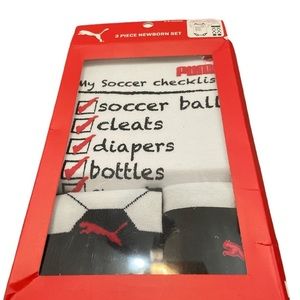 Baby puma soccer set